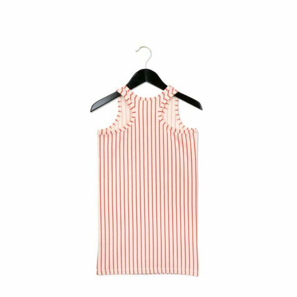 mini rodini tankdress stripe red scaled