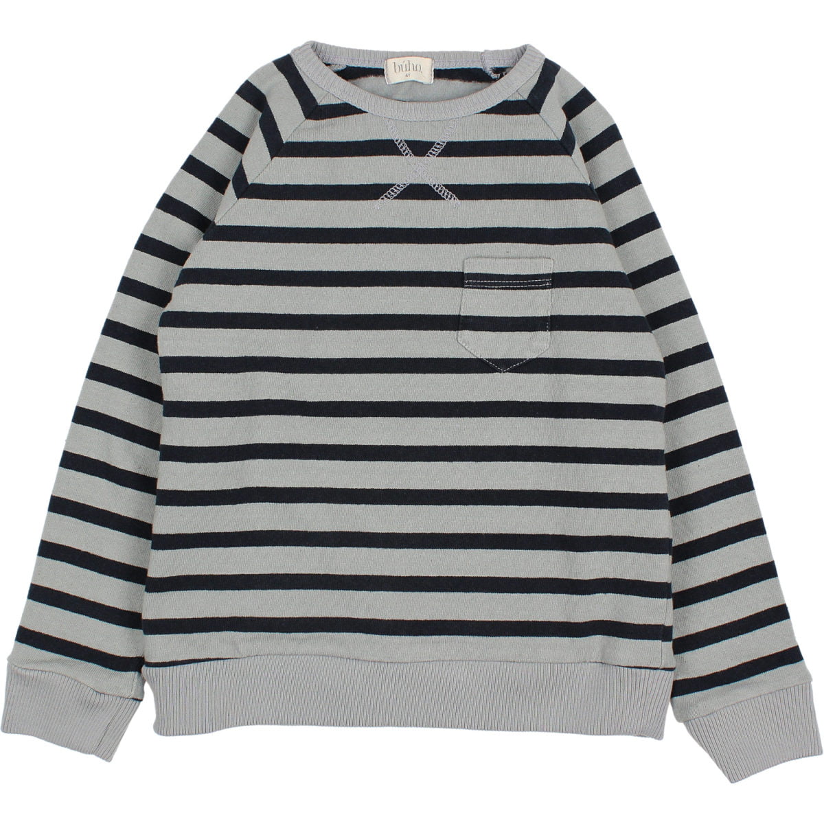 navy stripes sweatshirt storm grey