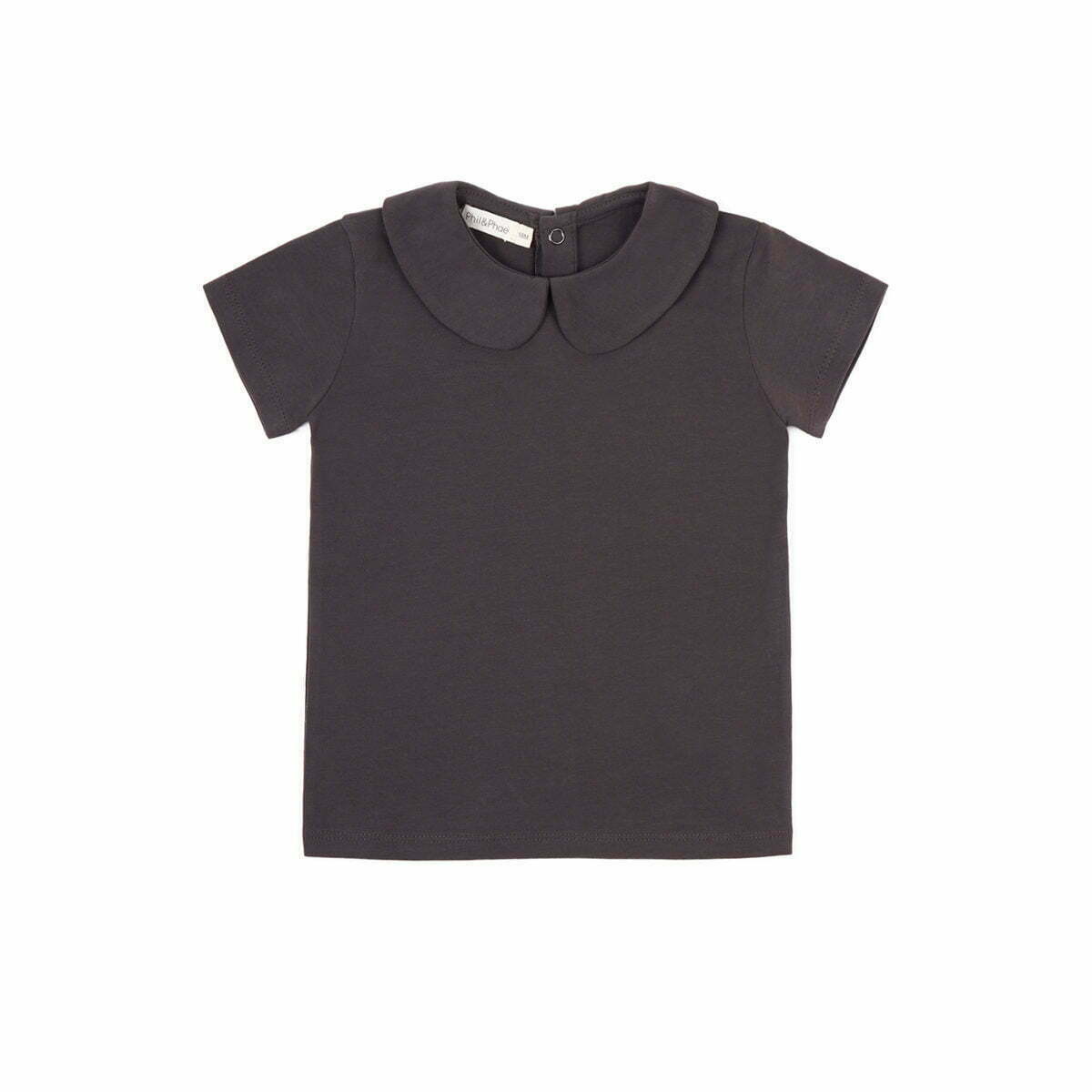 collar tee s s graphite