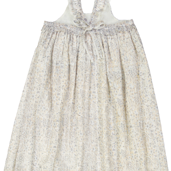 dress isadora kid silver lurex stripes cashmere back preview