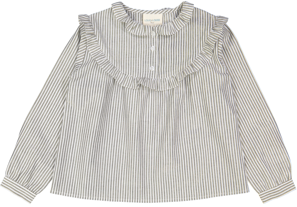 drop tunic amie kid stripes gold lurex grey