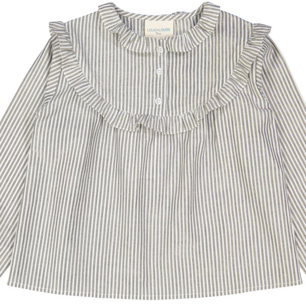 drop tunic amie kid stripes gold lurex grey