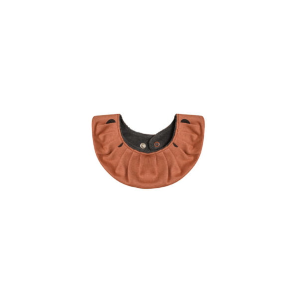 earth dots collar bib white