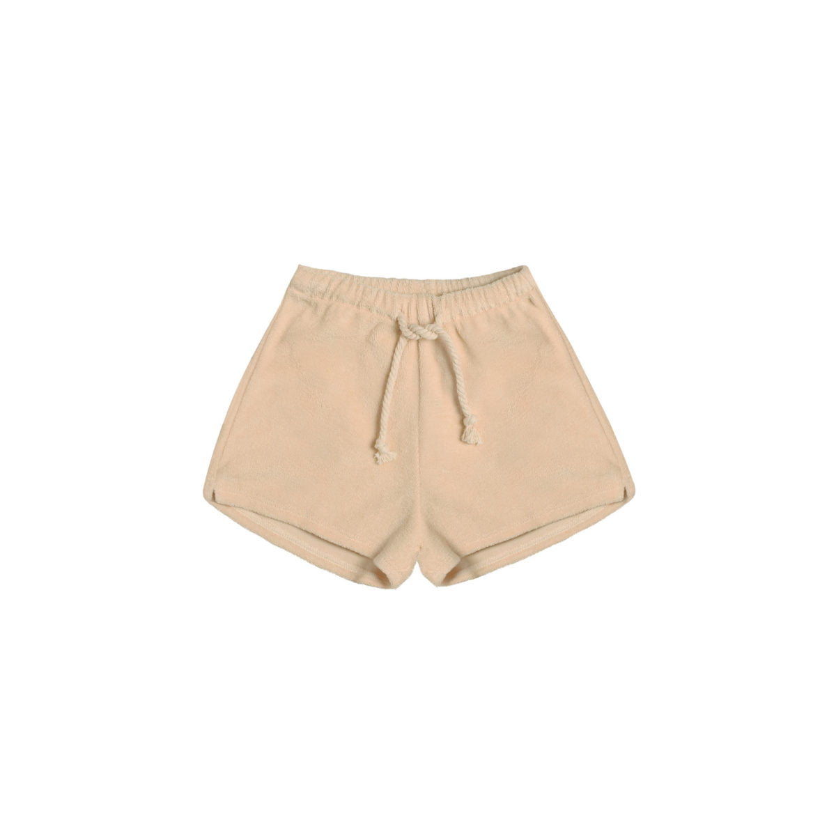 pebble terry rope shorts white