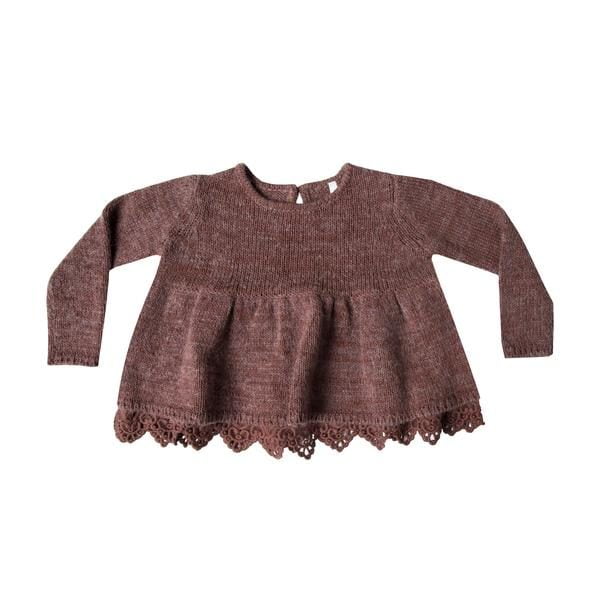 peplum sweater plum grande