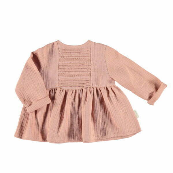 romantic shirt with laces light pink kid piupiuchick a