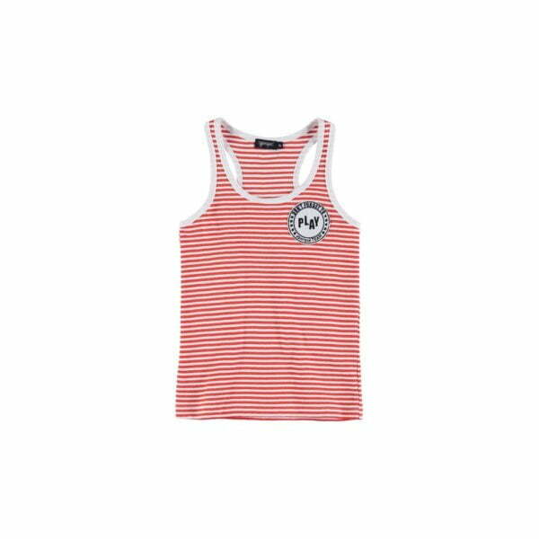 striped vest tee paprika  preview