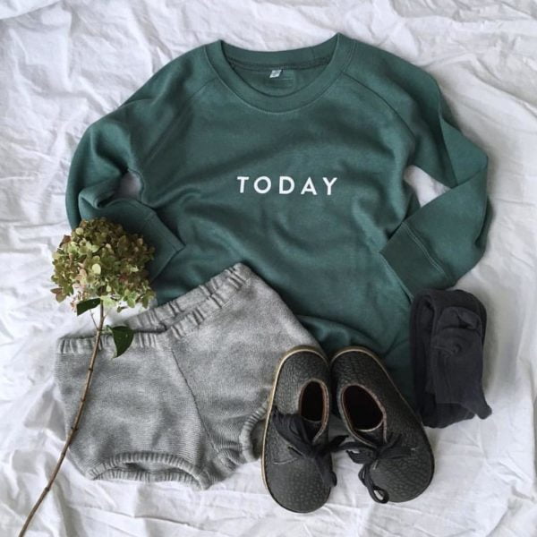 sweatshirt today pinegreen look