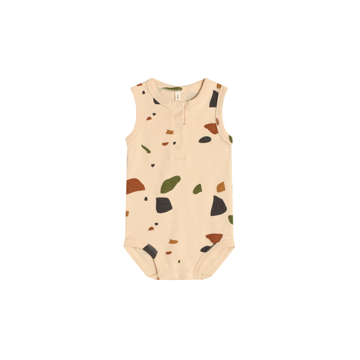 terrazzo sleeveless bodysuit white
