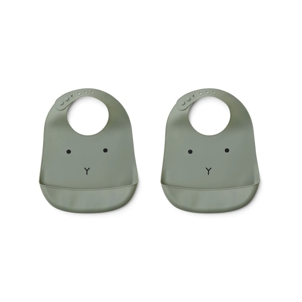 LIEWOOD śliniaki 2 pack Rabbit Faune Green - obrazek 1