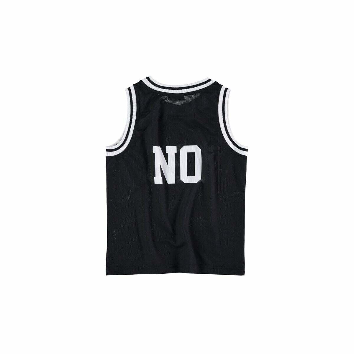 yes no vest tee black  back preview