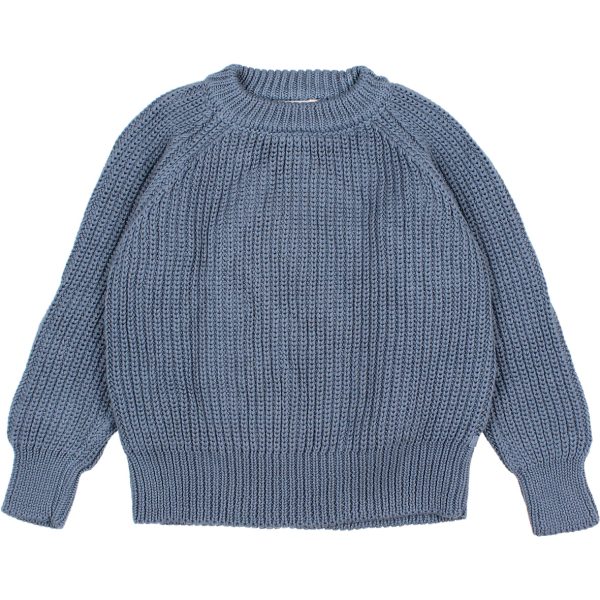 COTTON KNIT JUMPER BLUE