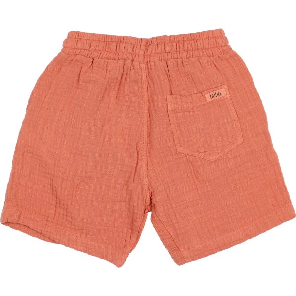 DOBLE GAUZE BERMUDA TERRACOTA BACK