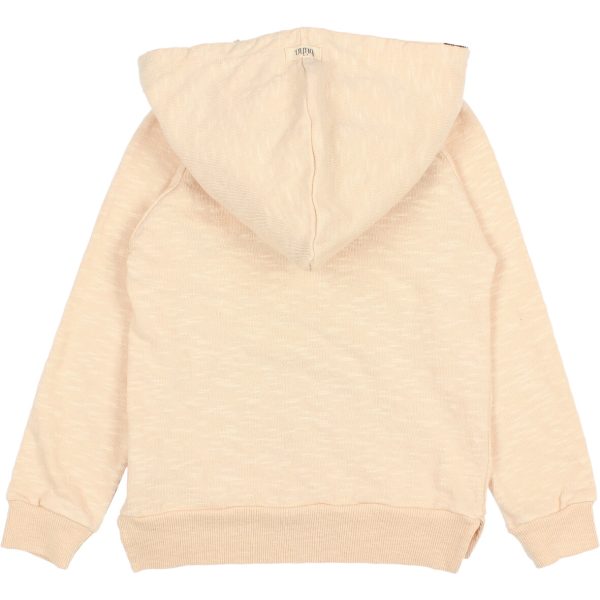BIRDS HOOD SWEATSHIRT VANILLA BACK