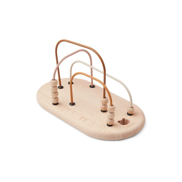 Ronald bead maze Toys wood LW  Rose multi mix
