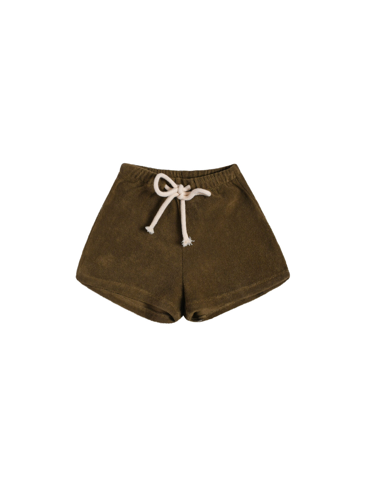 Olive Terry Shorts  scaled