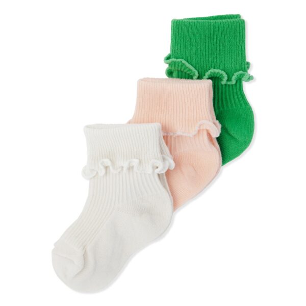 konges slojd  pak skarpet rib frill summer green ks