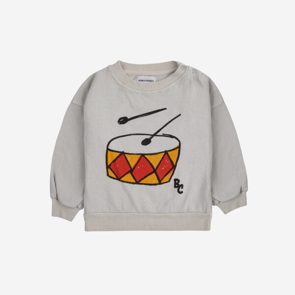 BOBO CHOSES niemowlęca bluza Play the Drum