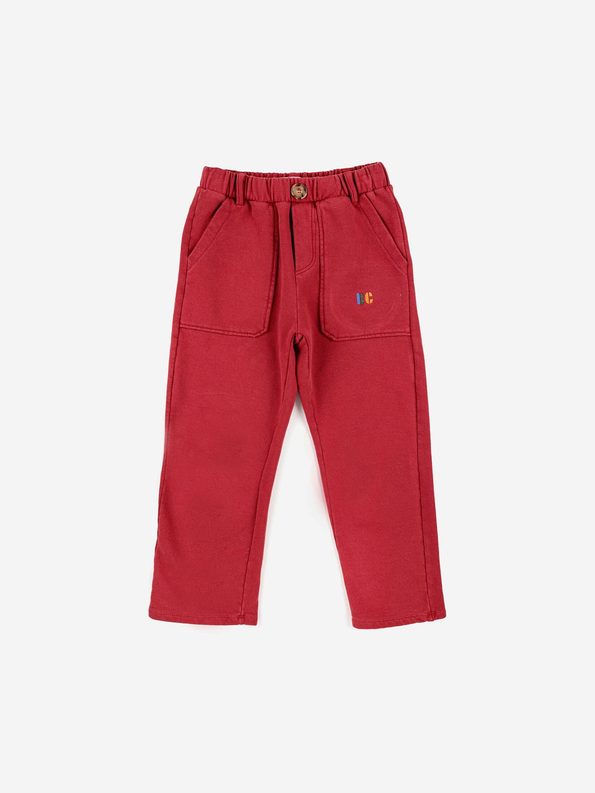 223AC073_1 BOBO CHOSES czerwone spodnie dresowe B.C. jogging - obrazek 1