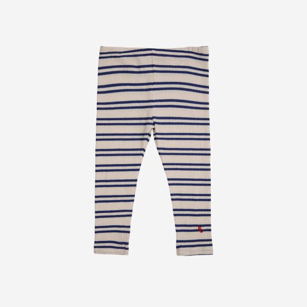 BOBO CHOSES niemowlęce legginsy Blue Stripes