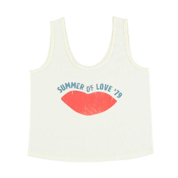 SISTERS DEPARTMENT damski biały top Lips