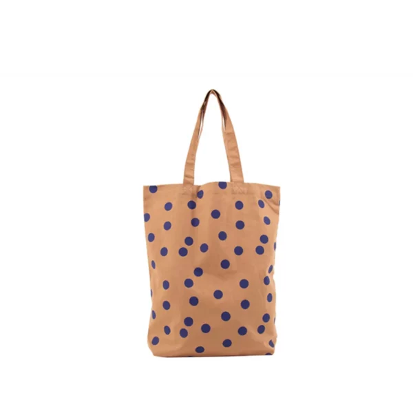 KADO Torba na zakupy bawełniana w kropki, clay