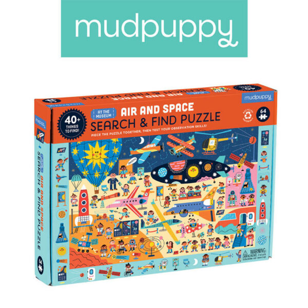 MUDPUPPY puzzle obserwacyjne Muzeum Lotnictwa i Kosmosu 4+