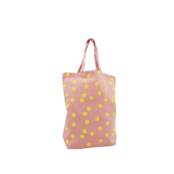 KADO Torba na zakupy bawełniana w kropki, marshmallow pink