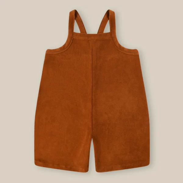ORGANIC ZOO ogrodniczki frotte Terracotta