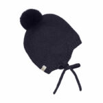 HUTTELIHUT czapka bonetka wełniana Merino Dark Navy