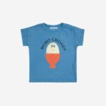 BOBO CHOSES niebieska koszulka niemowlęca