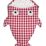 Baby Bites Śpiworek Shark (1-18 m) Red Vichy