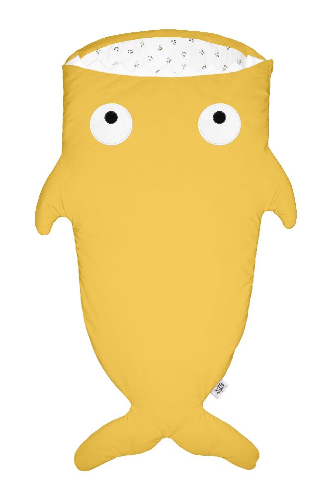 006-KIDS-POLL-V Baby Bites Śpiworek light Shark (2-6 l) Chicks Mustard Yellow - obrazek 1