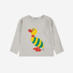 BOBO CHOSES szara koszulka striped duck