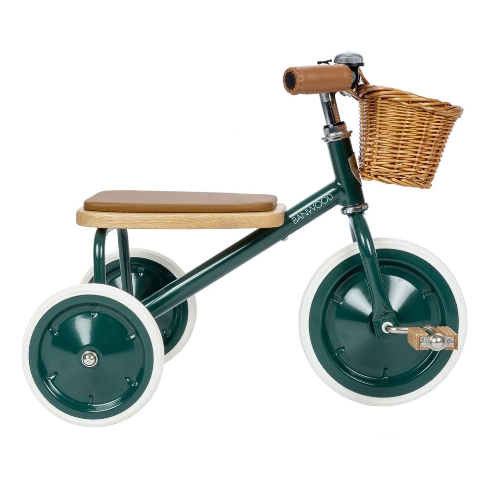 BW-TRIKE-DARKGREEN Banwood Rowerek trójkołowy Trike Dark Green - obrazek 1