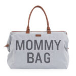 Childhome Torba Mommy bag Kanwas Szara