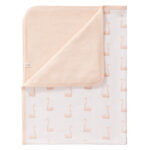 Fresk Kocyk z bawełny organicznej 80 x 100 cm Łabędź