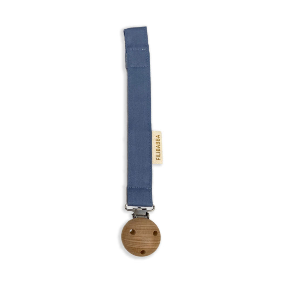 FI-01845 Filibabba Zawieszka do smoczka na rzep Warm Blue - obrazek 1