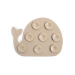 Filibabba Mini maty silikonowe do kąpieli 6 szt. Whales Rose Mix