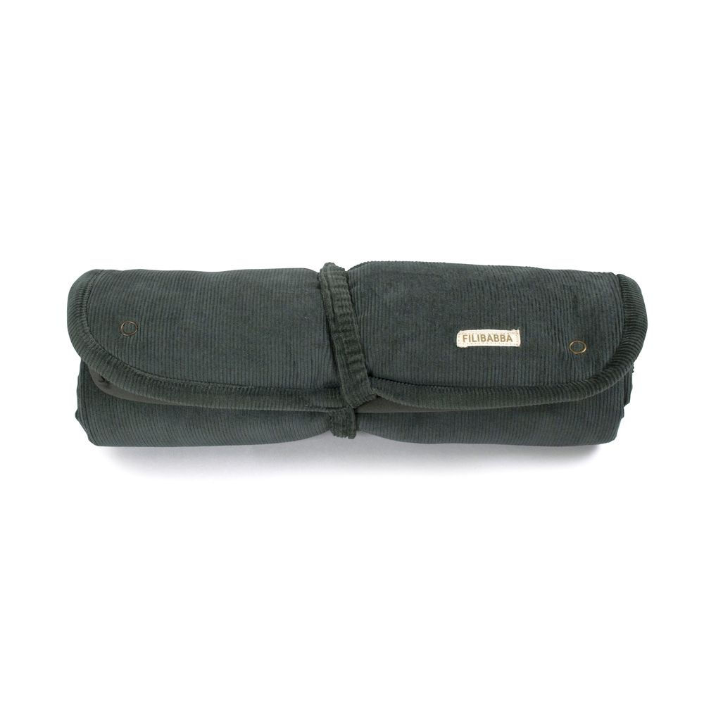 FI-CP001 Filibabba Przewijak podróżny Sztruks Pine Green - obrazek 1