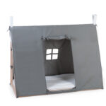 Childhome Poszycie do łóżka Tipi 70 x 140 cm Grey